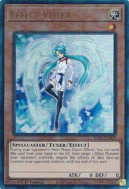 Effect Veiler [RA01-EN003] Prismatic Ultimate Rare | Jomio and Rueliete's Cards and Comics