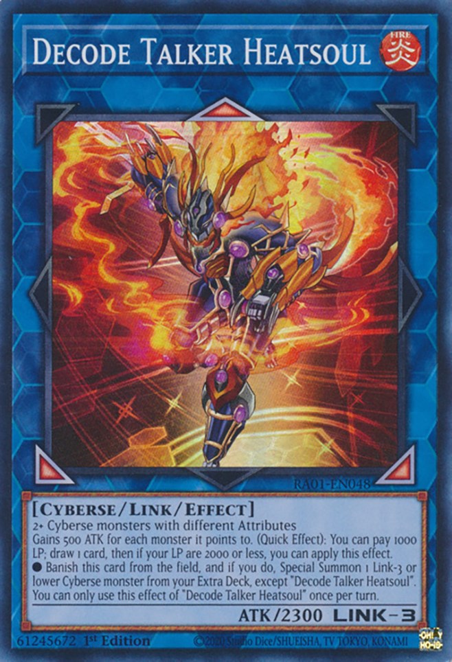 Decode Talker Heatsoul [RA01-EN048] Super Rare | Jomio and Rueliete's Cards and Comics