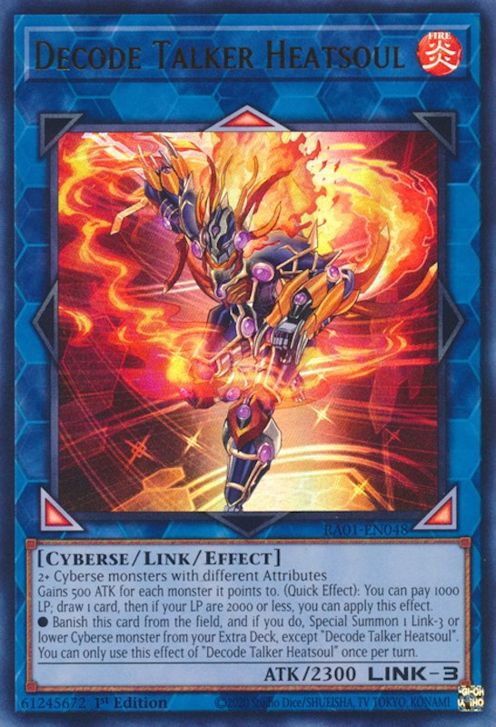 Decode Talker Heatsoul [RA01-EN048] Ultra Rare | Jomio and Rueliete's Cards and Comics