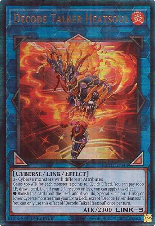 Decode Talker Heatsoul [RA01-EN048] Prismatic Ultimate Rare | Jomio and Rueliete's Cards and Comics
