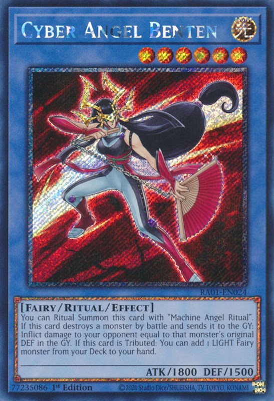 Cyber Angel Benten [RA01-EN024] Platinum Secret Rare | Jomio and Rueliete's Cards and Comics