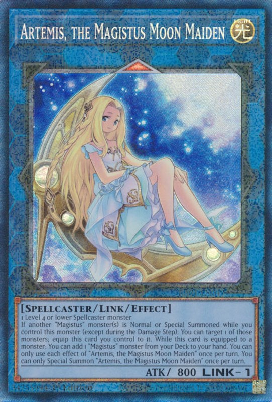 Artemis, the Magistus Moon Maiden [RA01-EN049] Prismatic Collector's Rare | Jomio and Rueliete's Cards and Comics
