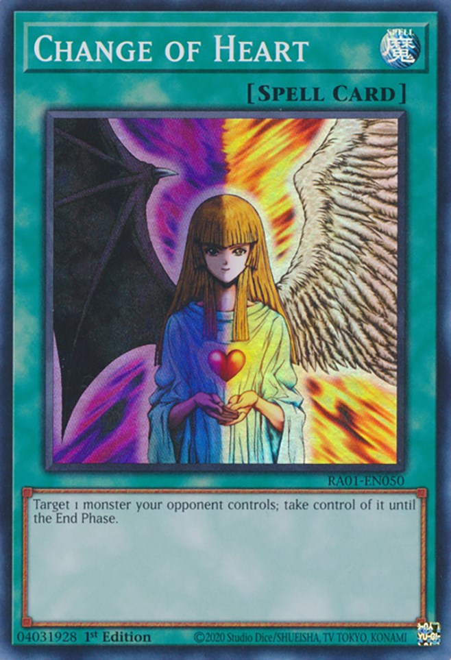 Change of Heart [RA01-EN050] Super Rare | Jomio and Rueliete's Cards and Comics