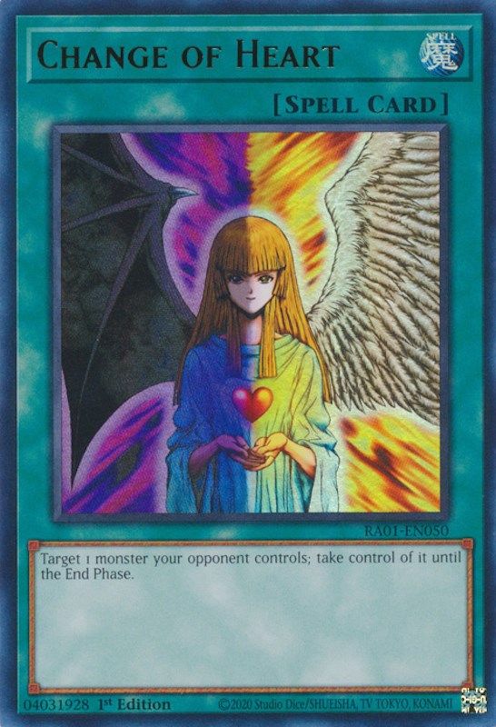 Change of Heart [RA01-EN050] Ultra Rare | Jomio and Rueliete's Cards and Comics