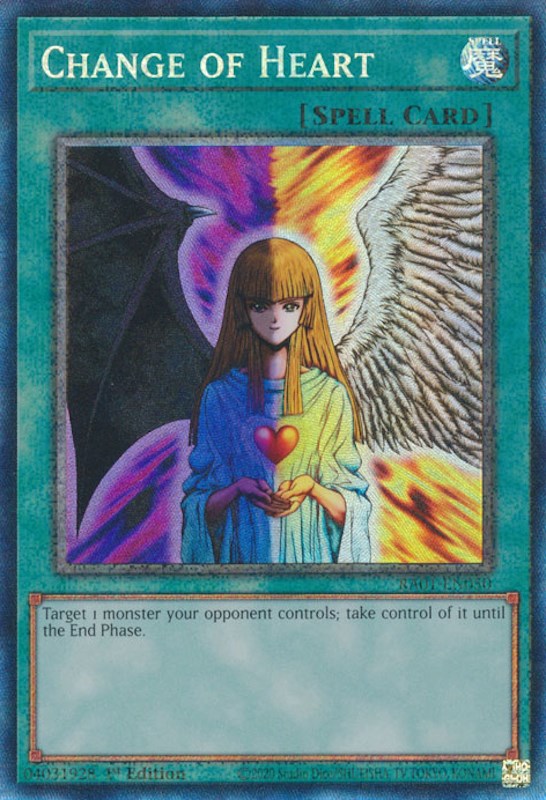 Change of Heart [RA01-EN050] Prismatic Collector's Rare | Jomio and Rueliete's Cards and Comics