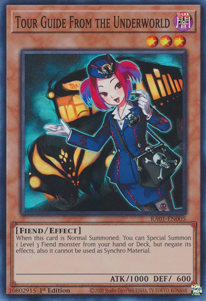 Tour Guide From the Underworld [RA01-EN005] Super Rare | Jomio and Rueliete's Cards and Comics