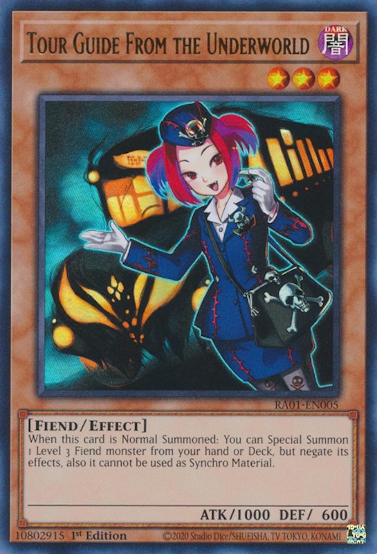 Tour Guide From the Underworld [RA01-EN005] Ultra Rare | Jomio and Rueliete's Cards and Comics