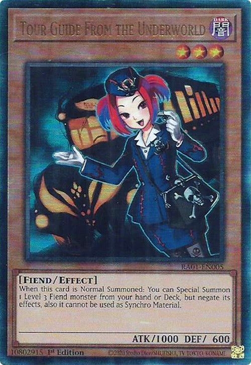Tour Guide From the Underworld [RA01-EN005] Prismatic Ultimate Rare | Jomio and Rueliete's Cards and Comics