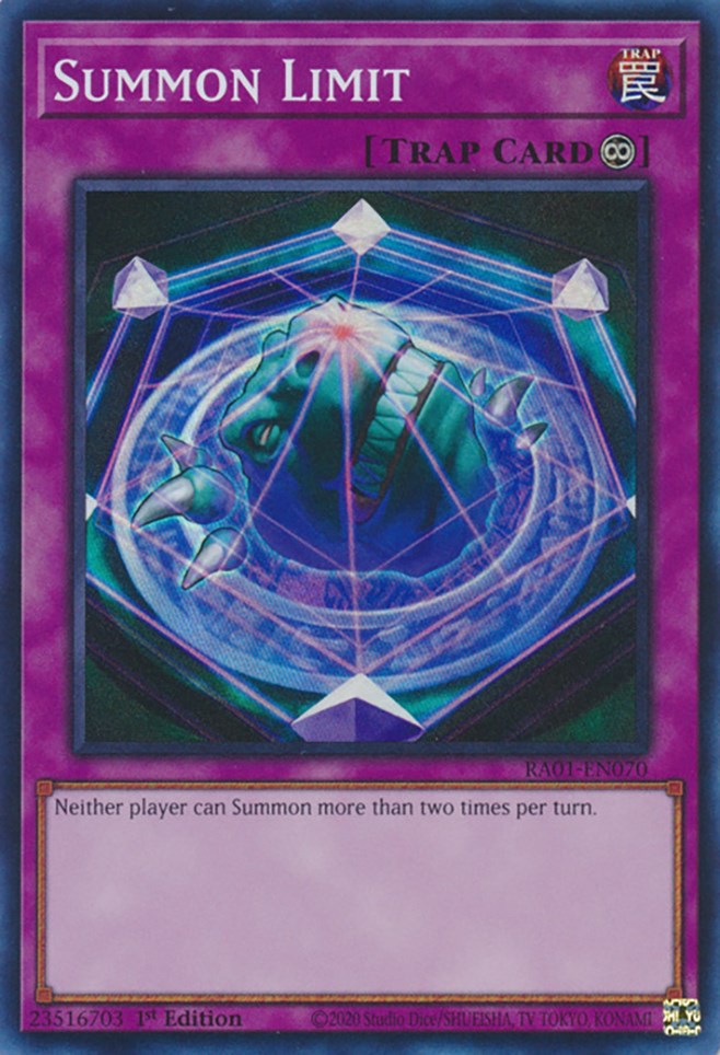 Summon Limit [RA01-EN070] Super Rare | Jomio and Rueliete's Cards and Comics