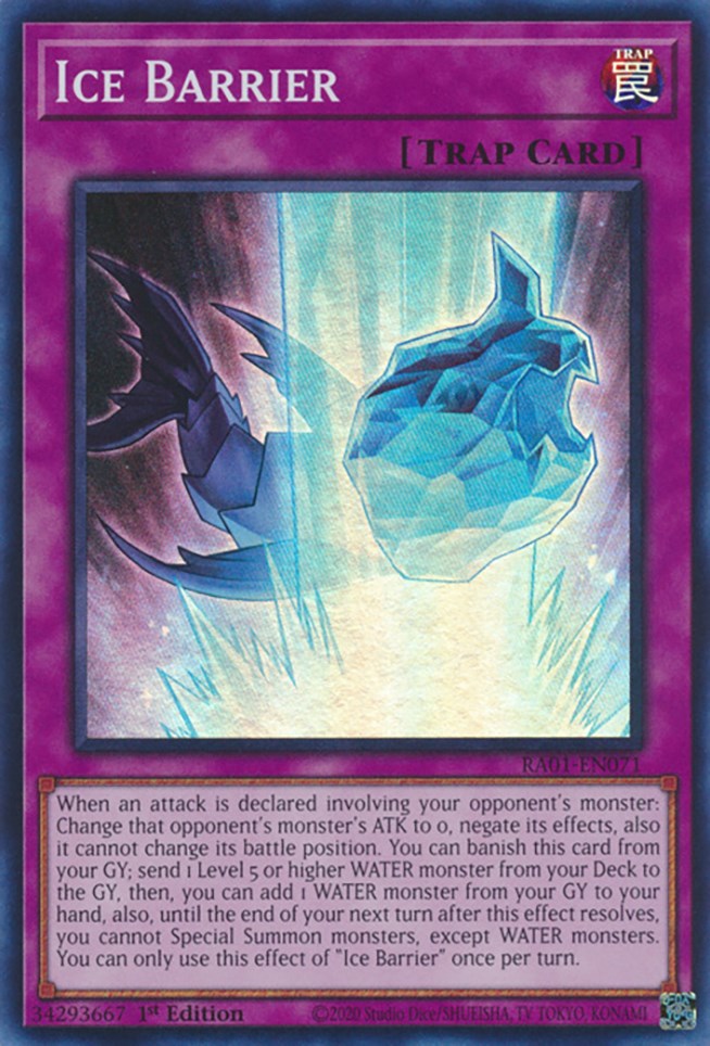 Ice Barrier [RA01-EN071] Super Rare | Jomio and Rueliete's Cards and Comics