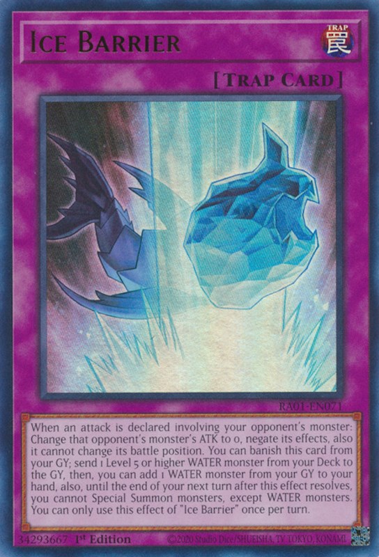Ice Barrier [RA01-EN071] Ultra Rare | Jomio and Rueliete's Cards and Comics