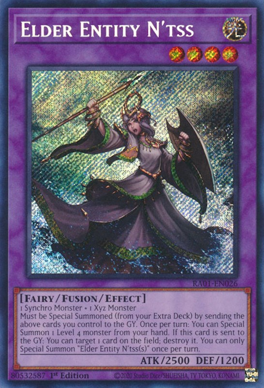 Elder Entity N'tss [RA01-EN026] Secret Rare | Jomio and Rueliete's Cards and Comics