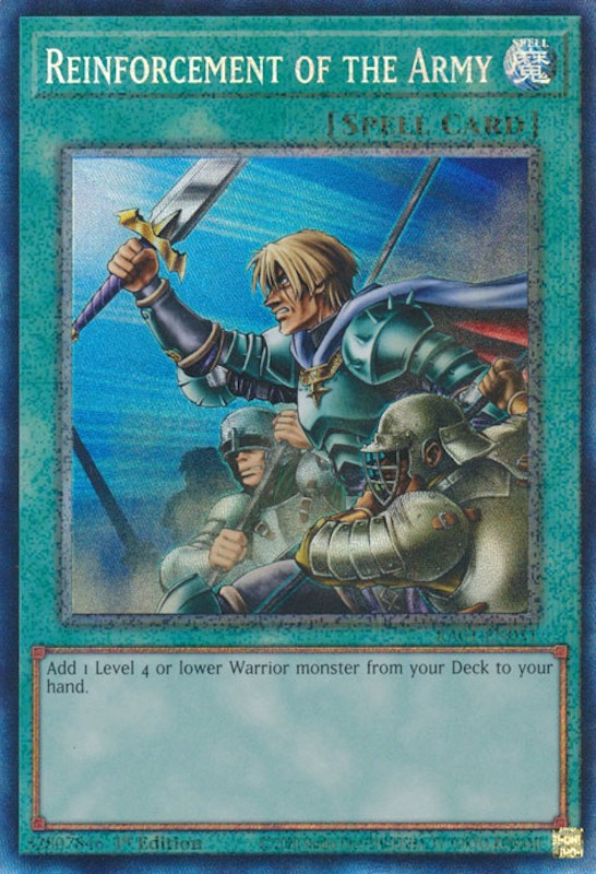 Reinforcement of the Army [RA01-EN051] Prismatic Collector's Rare | Jomio and Rueliete's Cards and Comics