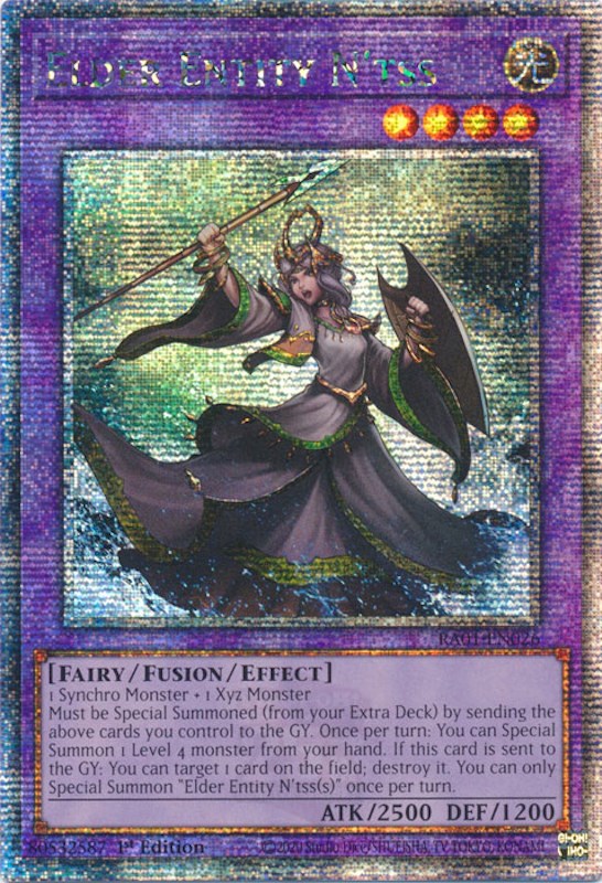 Elder Entity N'tss [RA01-EN026] Quarter Century Secret Rare | Jomio and Rueliete's Cards and Comics