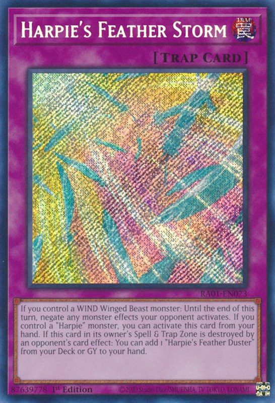 Harpie's Feather Storm [RA01-EN073] Secret Rare | Jomio and Rueliete's Cards and Comics