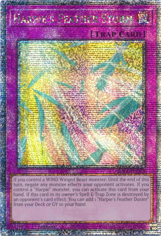 Harpie's Feather Storm [RA01-EN073] Quarter Century Secret Rare | Jomio and Rueliete's Cards and Comics