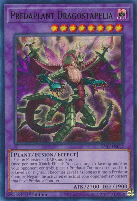 Predaplant Dragostapelia [RA01-EN027] Ultra Rare | Jomio and Rueliete's Cards and Comics