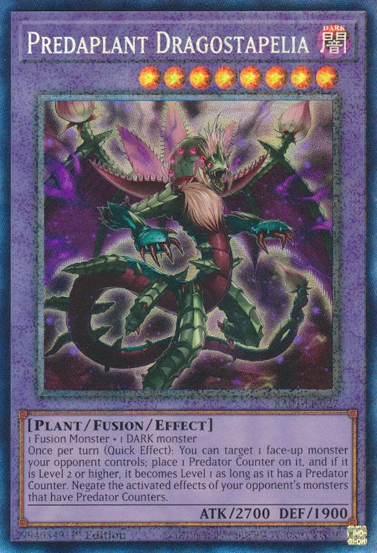 Predaplant Dragostapelia [RA01-EN027] Prismatic Collector's Rare | Jomio and Rueliete's Cards and Comics