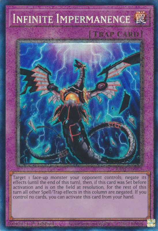 Infinite Impermanence [RA01-EN075] Prismatic Collector's Rare | Jomio and Rueliete's Cards and Comics
