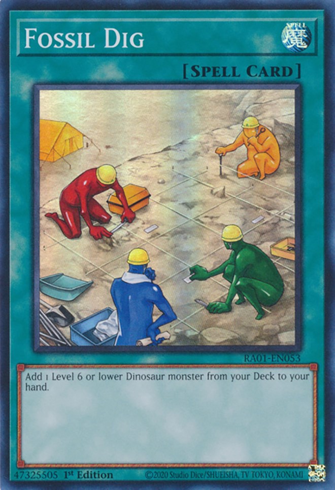 Fossil Dig [RA01-EN053] Super Rare | Jomio and Rueliete's Cards and Comics