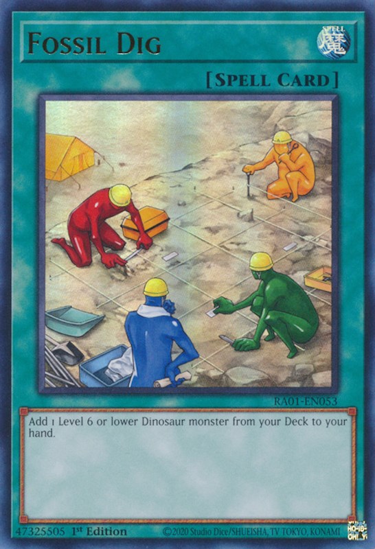 Fossil Dig [RA01-EN053] Ultra Rare | Jomio and Rueliete's Cards and Comics