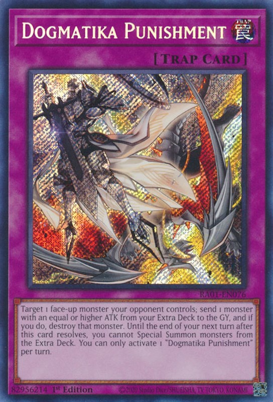 Dogmatika Punishment [RA01-EN076] Secret Rare | Jomio and Rueliete's Cards and Comics