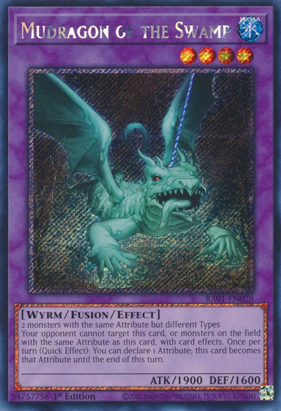 Mudragon of the Swamp [RA01-EN028] Platinum Secret Rare | Jomio and Rueliete's Cards and Comics