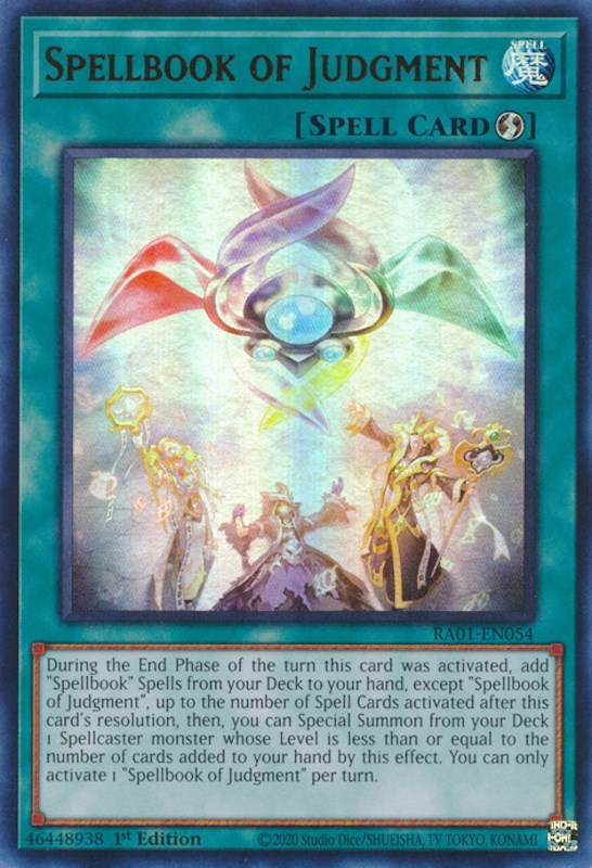 Spellbook of Judgment [RA01-EN054] Ultra Rare | Jomio and Rueliete's Cards and Comics