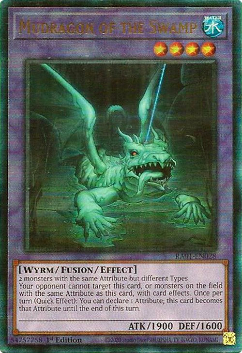 Mudragon of the Swamp [RA01-EN028] Prismatic Ultimate Rare | Jomio and Rueliete's Cards and Comics