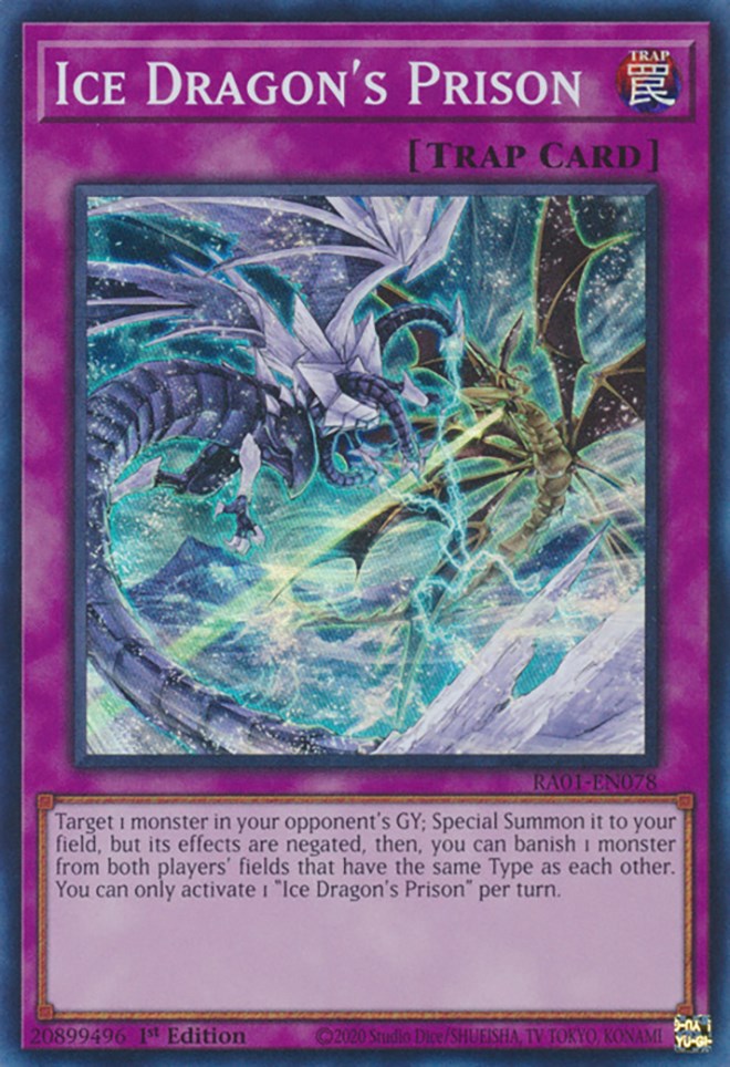 Ice Dragon's Prison [RA01-EN078] Super Rare | Jomio and Rueliete's Cards and Comics
