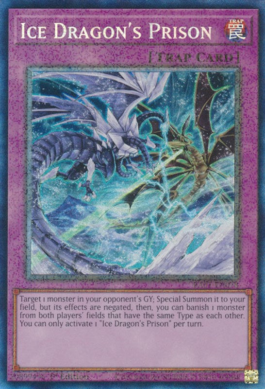 Ice Dragon's Prison [RA01-EN078] Prismatic Collector's Rare | Jomio and Rueliete's Cards and Comics