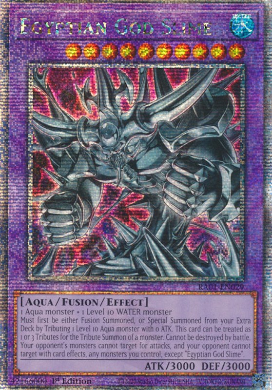 Egyptian God Slime [RA01-EN029] Quarter Century Secret Rare | Jomio and Rueliete's Cards and Comics