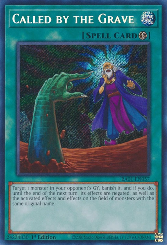 Called by the Grave [RA01-EN057] Secret Rare | Jomio and Rueliete's Cards and Comics