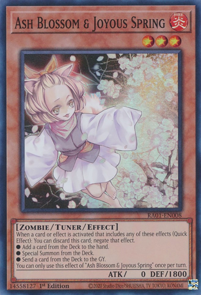 Ash Blossom & Joyous Spring [RA01-EN008] Super Rare | Jomio and Rueliete's Cards and Comics