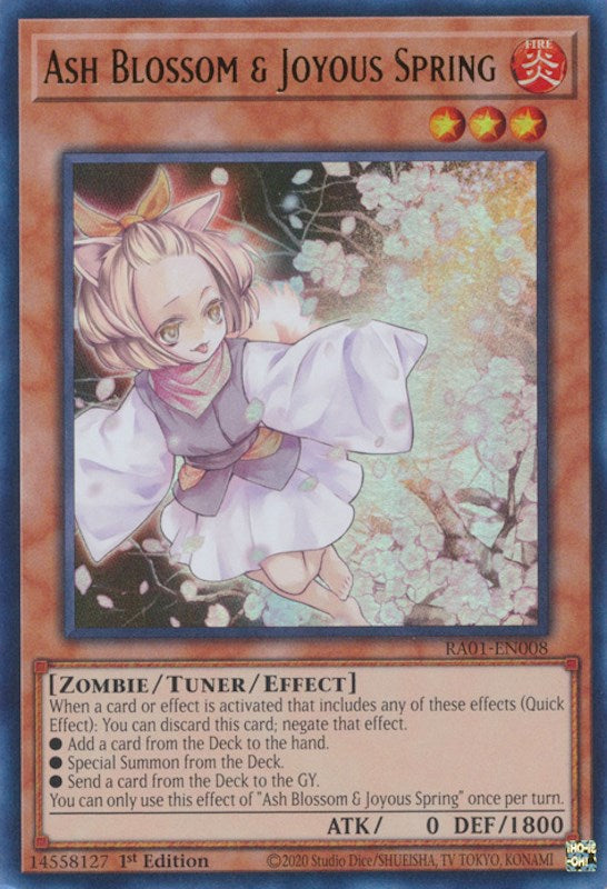 Ash Blossom & Joyous Spring [RA01-EN008] Ultra Rare | Jomio and Rueliete's Cards and Comics