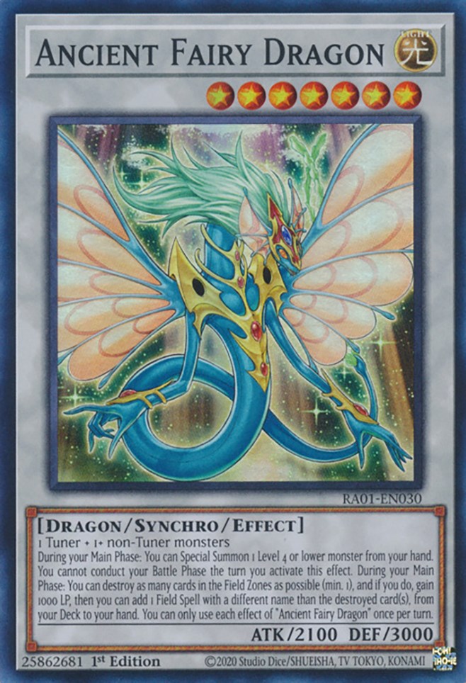 Ancient Fairy Dragon [RA01-EN030] Super Rare | Jomio and Rueliete's Cards and Comics