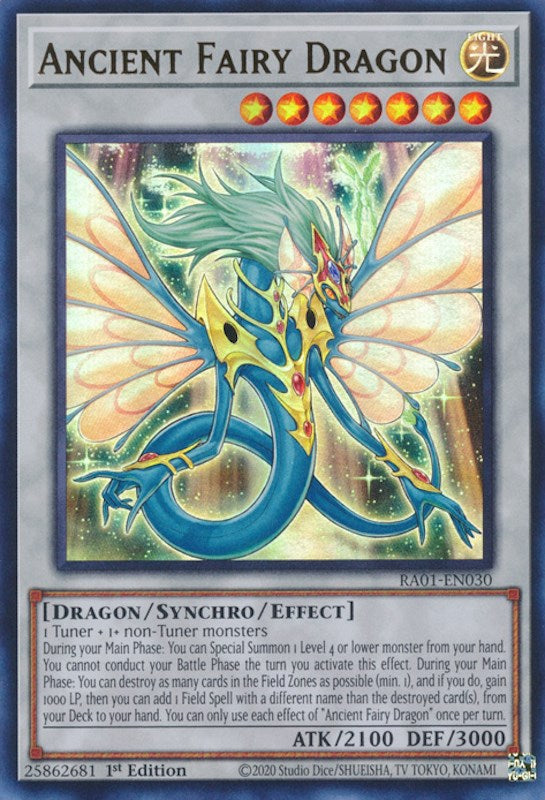 Ancient Fairy Dragon [RA01-EN030] Ultra Rare | Jomio and Rueliete's Cards and Comics