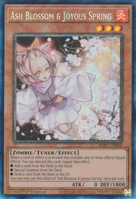 Ash Blossom & Joyous Spring [RA01-EN008] Prismatic Collector's Rare | Jomio and Rueliete's Cards and Comics
