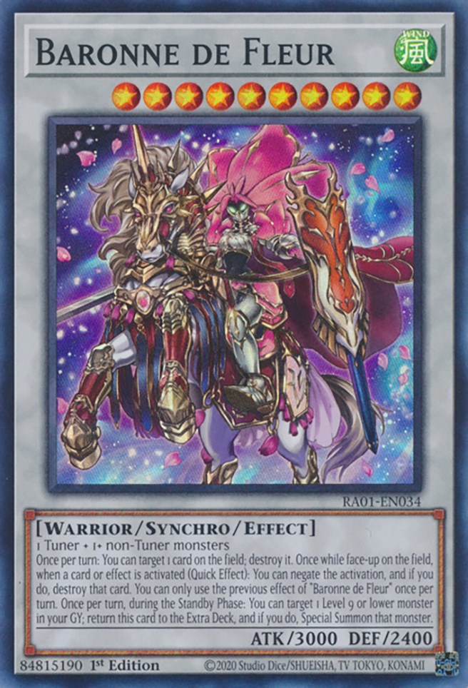 Baronne de Fleur [RA01-EN034] Super Rare | Jomio and Rueliete's Cards and Comics