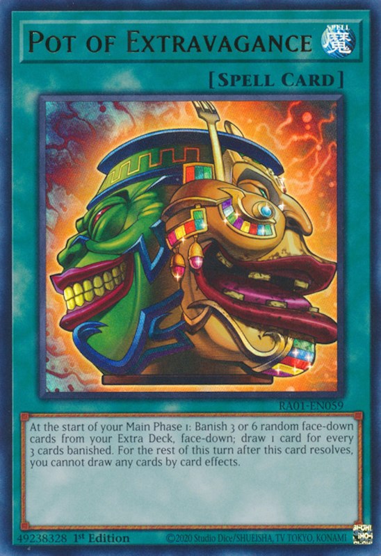 Pot of Extravagance [RA01-EN059] Ultra Rare | Jomio and Rueliete's Cards and Comics