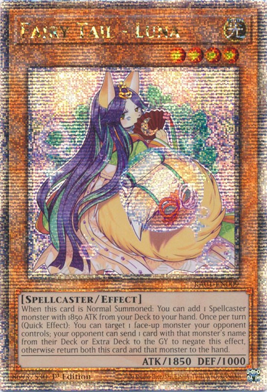 Fairy Tail - Luna [RA01-EN009] Quarter Century Secret Rare | Jomio and Rueliete's Cards and Comics
