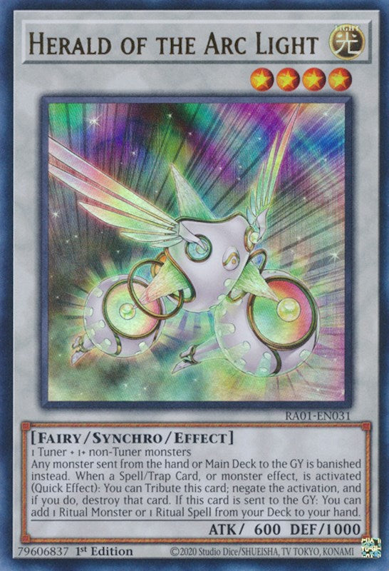 Herald of the Arc Light [RA01-EN031] Ultra Rare | Jomio and Rueliete's Cards and Comics