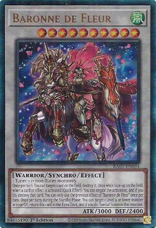 Baronne de Fleur [RA01-EN034] Prismatic Ultimate Rare | Jomio and Rueliete's Cards and Comics