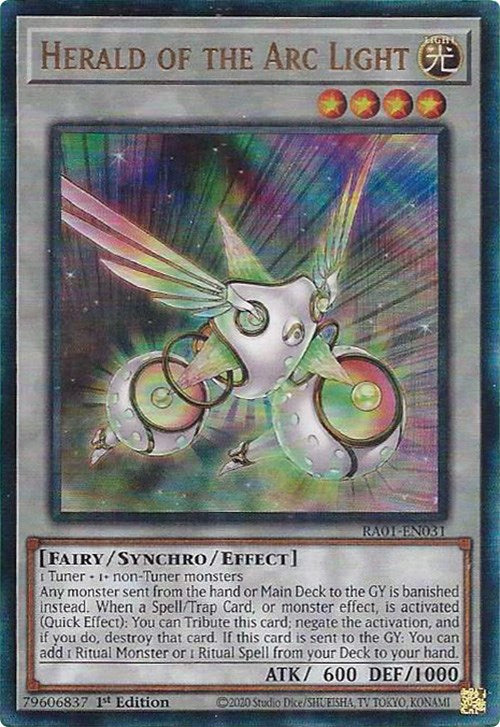 Herald of the Arc Light [RA01-EN031] Prismatic Ultimate Rare | Jomio and Rueliete's Cards and Comics