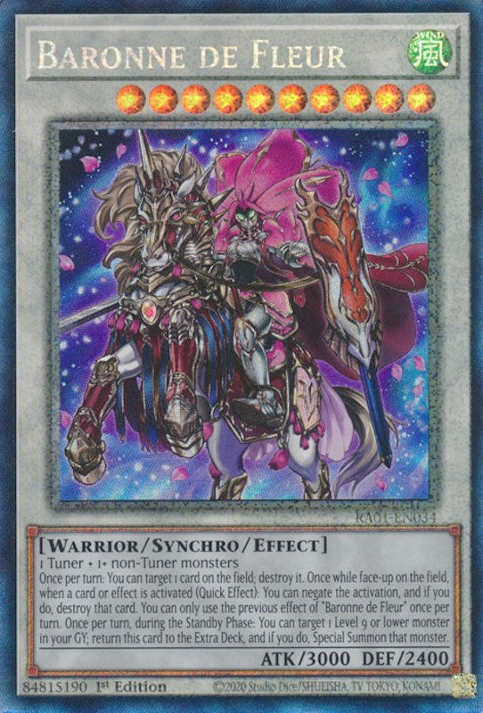 Baronne de Fleur [RA01-EN034] Prismatic Collector's Rare | Jomio and Rueliete's Cards and Comics
