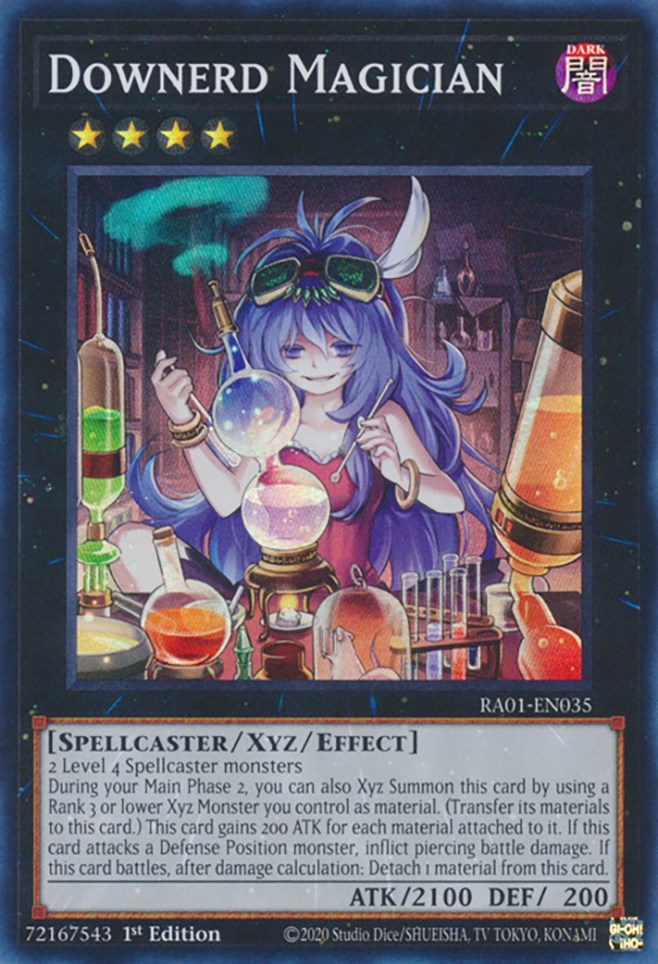 Downerd Magician [RA01-EN035] Super Rare | Jomio and Rueliete's Cards and Comics