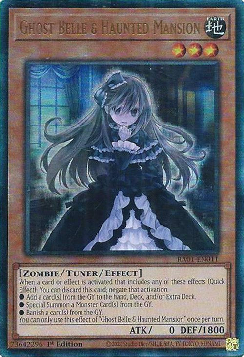 Ghost Belle & Haunted Mansion [RA01-EN011] Prismatic Ultimate Rare | Jomio and Rueliete's Cards and Comics