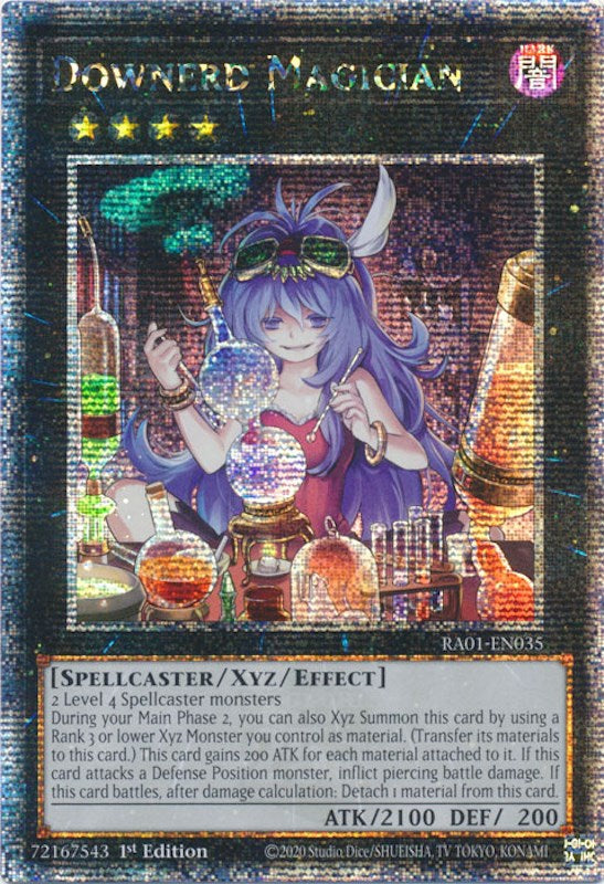 Downerd Magician [RA01-EN035] Quarter Century Secret Rare | Jomio and Rueliete's Cards and Comics