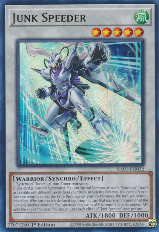 Junk Speeder [RA01-EN032] Ultra Rare | Jomio and Rueliete's Cards and Comics