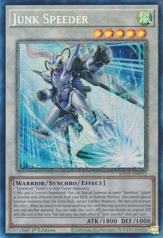 Junk Speeder [RA01-EN032] Prismatic Collector's Rare | Jomio and Rueliete's Cards and Comics